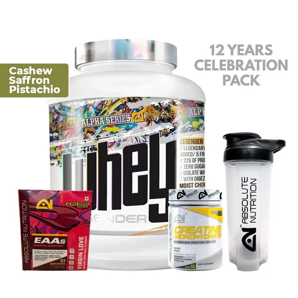 Whey Isolate & Concentrate with Free Creatine, Shaker & EAA – 2kg